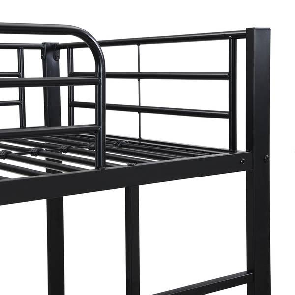 Etagenbett  Eos Ⅵ Schwarz - Metall - 95 x 160 x 204 cm