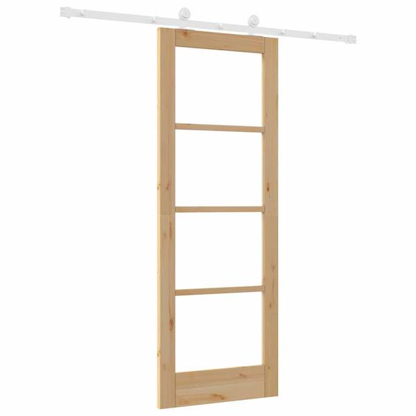Schiebetür 3045041-1 Holz - Weiß - Breite: 73 cm
