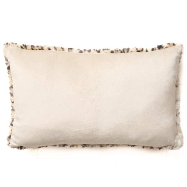 Kissen Savanna Leoparden Design Braun - Kunststoff - 30 x 6 x 48 cm