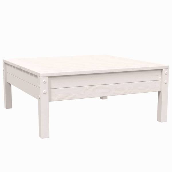 Salon de jardin 3012138-9 (lot de 3) Blanc - Pin - 63 x 62 x 63 cm