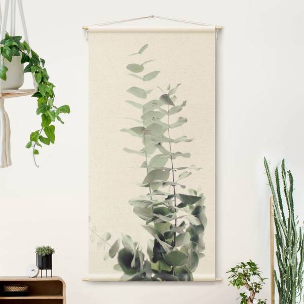 Wandteppich Eukalyptus im Licht 145 x 290 cm