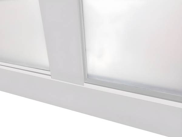 Glaswand BAYVIEW Weiß - Tiefe: 120 cm