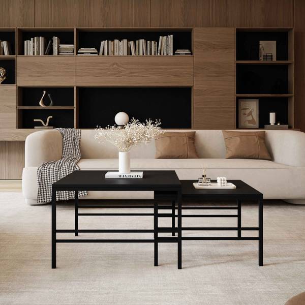 Couchtisch FORMA 2in1 Schwarz