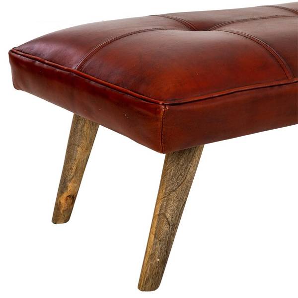 Bank 4523317598 Braun - Echtfell - 115 x 38 x 53 cm