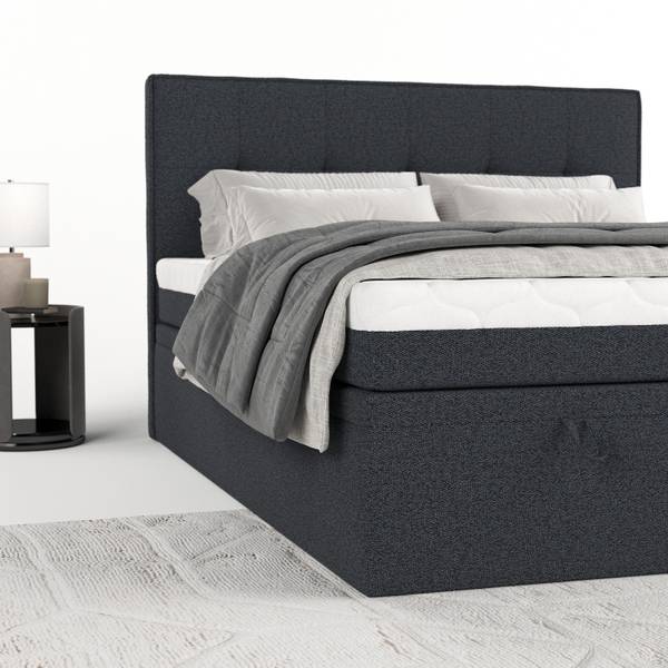 Boxspringbett ARIVO mit Stauraum Riva Anthrazit - Liegefläche Breite: 200 cm