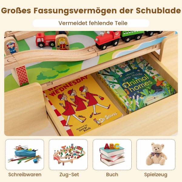 Bausteine 64705239 85er Set Beige - Massivholz - 1 x 1 x 1 cm