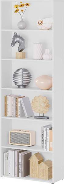 Bücherregal Natalie Weiß - Holzwerkstoff - 60 x 180 x 23 cm