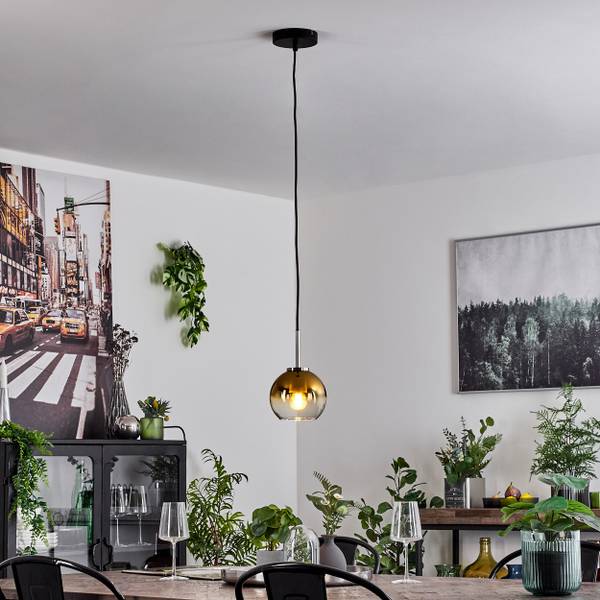 Deckenleuchte Cesaro Gold - Aluminium - Klarglas - 80 x 140 x 80 cm