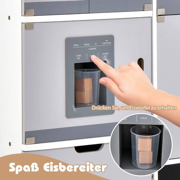 Kinderküche 81740692 Grau - Holzwerkstoff - 1 x 1 x 1 cm