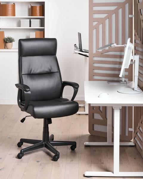 Chefsessel GURU Schwarz - Kunstleder - 65 x 114 x 73 cm