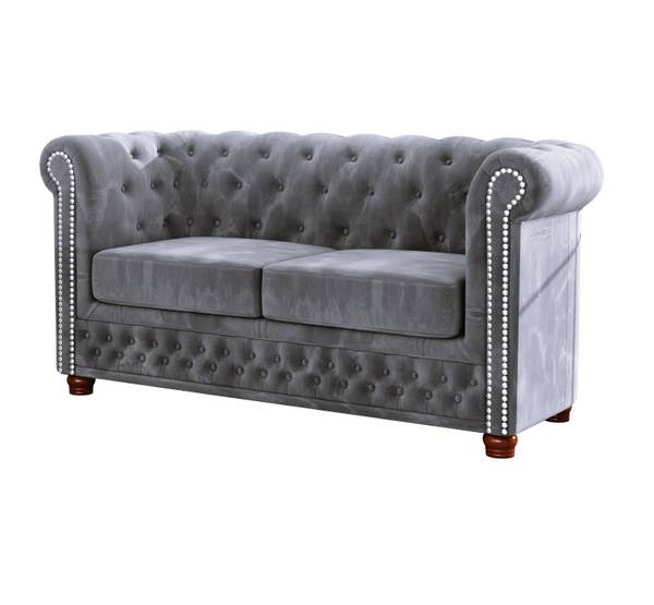 Chesterfield Ely Polstergarnitur 3+2+1 Grau
