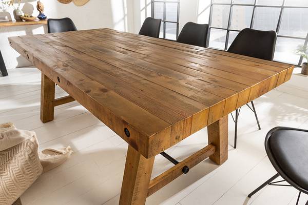 Esstisch FINCA Braun - Mango - 165 x 76 x 90 cm