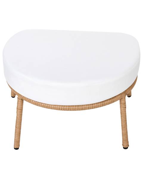 Sessel FONNI 2-tlg Braun - Weiß - Polyester PVC - 75 x 85 x 55 cm