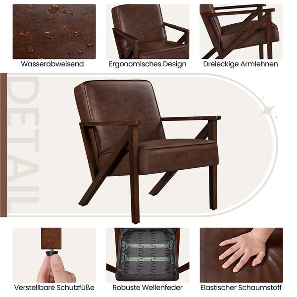 Sessel ARL71 Dunkelbraun