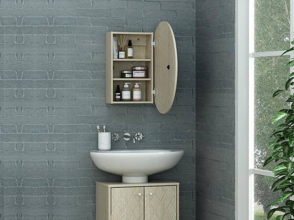 Toilettenschrank RURI Beige