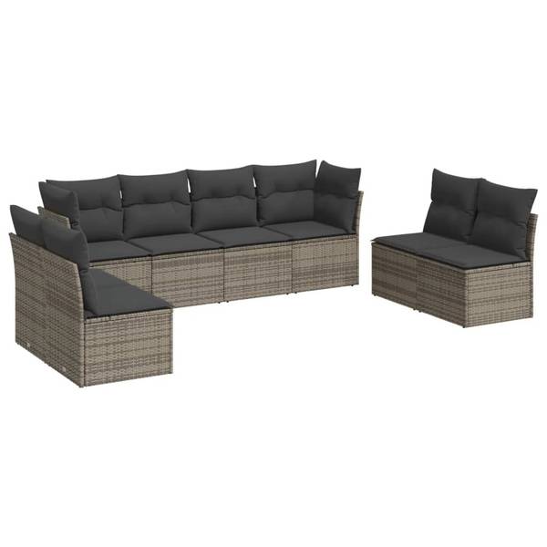 Garten-Lounge-Set 3034227-1 8-teilig Grau