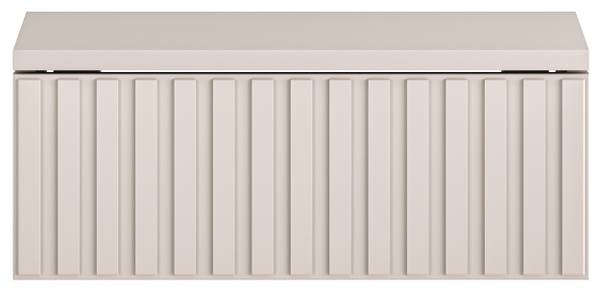 Nachttisch Caletto Grau - Melamin - 45 x 18 x 34 cm