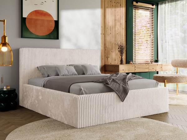 Polsterbett TILIANO CLASSIC Beige - Breite: 196 cm - Ohne Matratze