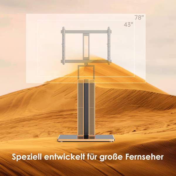 TV Ständer aus Buchenholz S02N1463C Braun - Metall - Massivholz - 55 x 147 x 70 cm