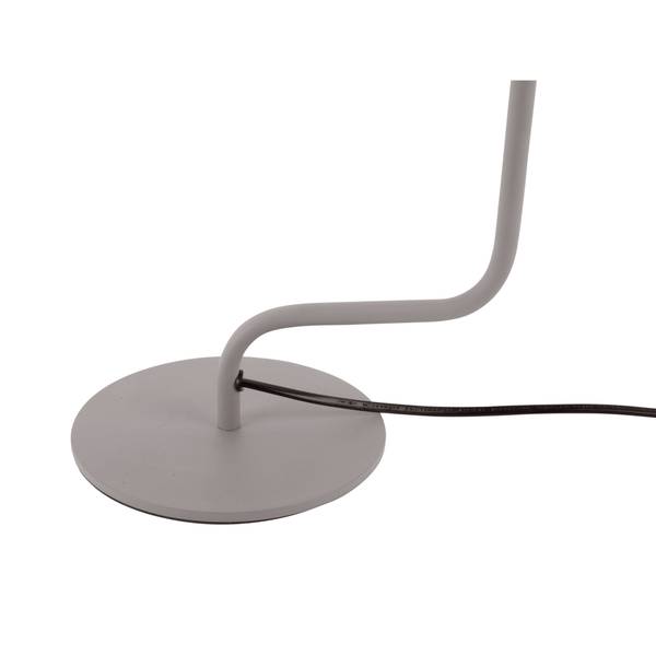 Tischleuchte Office Curved Grau - Eisen - 22 x 51 x 18 cm