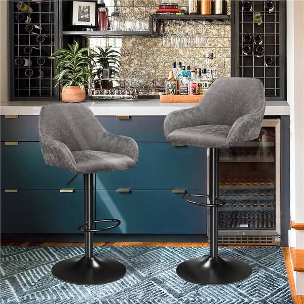 Barhocker ARC64 2-er Set Grau