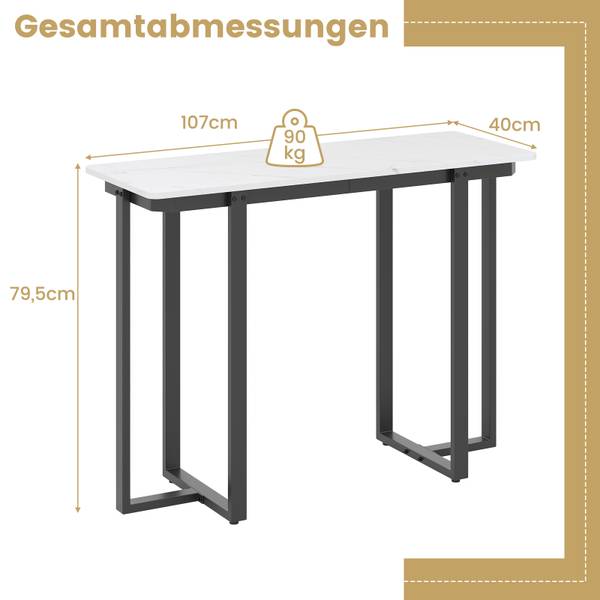 Konsolentisch VH34715 Schwarz