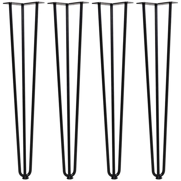 Tischbeine B82-001 Schwarz - Metall - 12 x 71 x 12 cm