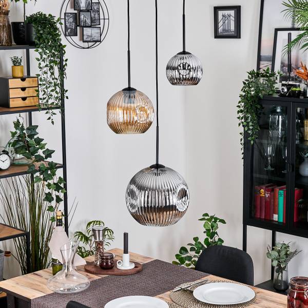 Deckenleuchte Cesaro Grau - Silber - Gelb - Metall - 65 x 65 x 100 cm