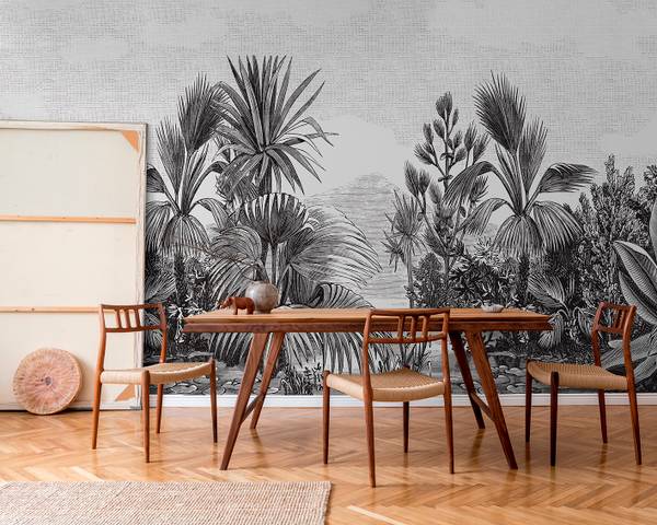 Panorama-Tapete Submarine Multicolor - 288 x 288 cm