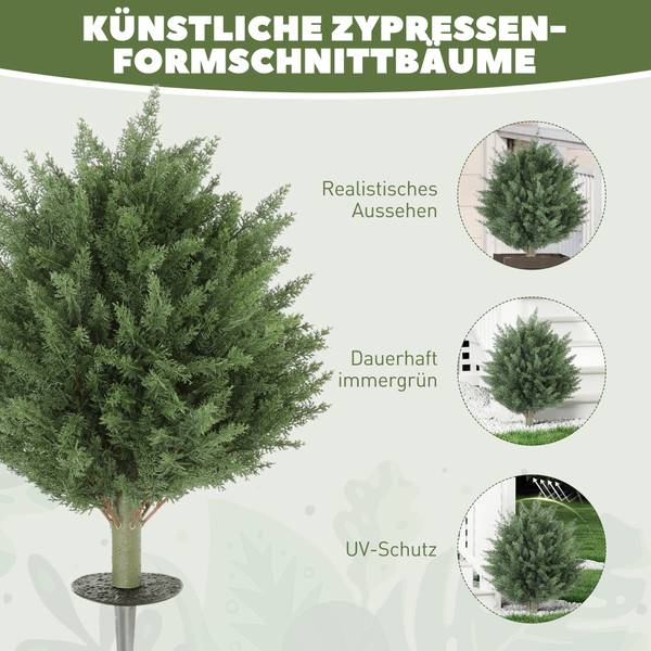 künstliche Pflanzen 83C-004V00GN Grün - Kunststoff - 40 x 60 x 40 cm