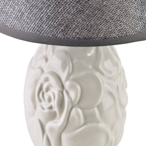 Tischlampe LETI Grau - Keramik - 20 x 32 x 11 cm