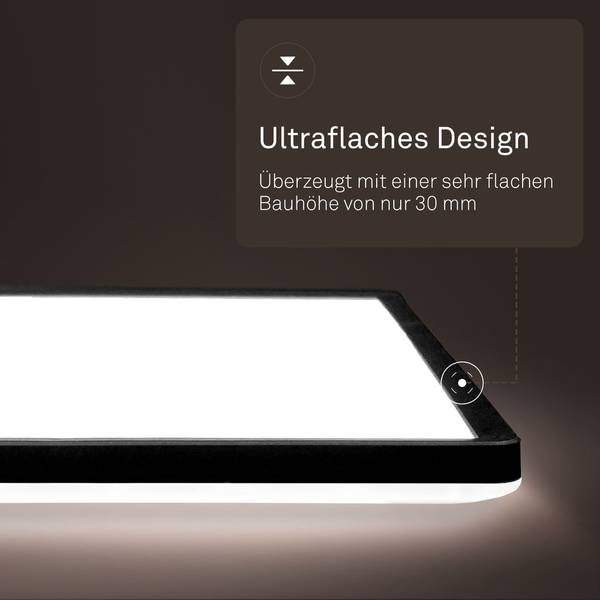 LED Deckenleuchte BKL1656 Schwarz