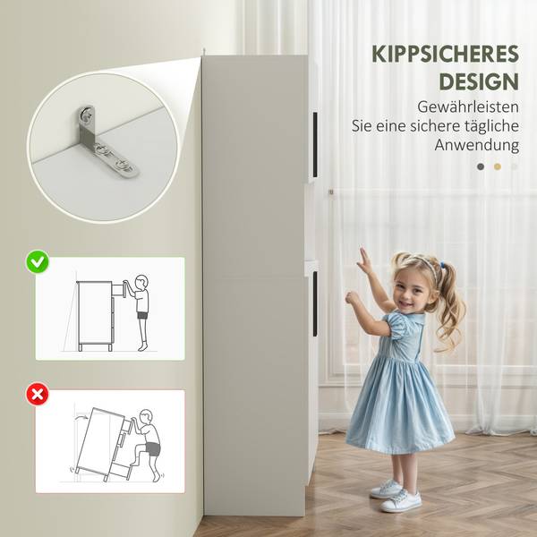 Küchenschrank 83A-230V90WT Weiß - Holzwerkstoff - 40 x 175 x 79 cm