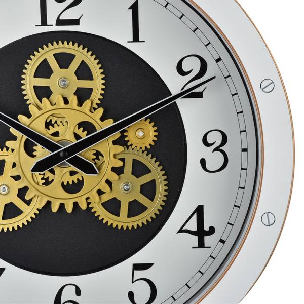 Wanduhr RAMSEY Gold - Kunststoff - 40 x 40 x 40 cm