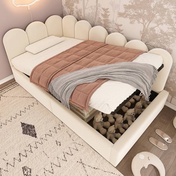 Polsterbett Metis Ⅳ Beige - Tiefe: 200 cm