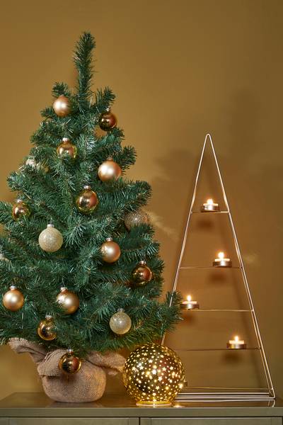 Künstlicher Weihnachtsbaum Alpine Grün - Kunststoff - 51 x 60 x 51 cm