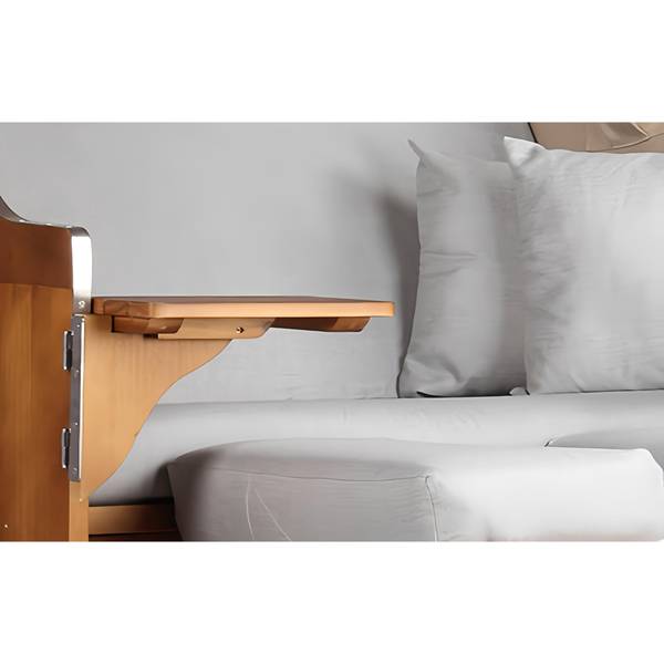 Strandkorb Schleswig 2-Sitzer Grau - Webstoff - 120 x 160 x 80 cm