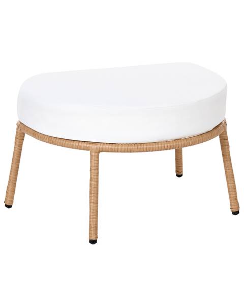 Sessel FONNI 2-tlg Braun - Weiß - Polyester PVC - 75 x 85 x 55 cm