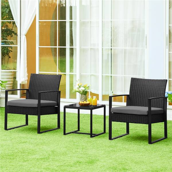 Gartenmöbel-Set ARH24 3er Set Grau