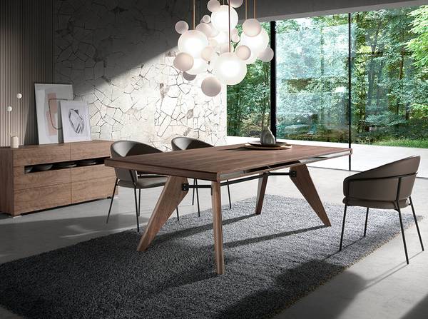 Anrichte 7076 Braun - Nussbaum - Walnuss - Zink - 140 x 71 x 43 cm