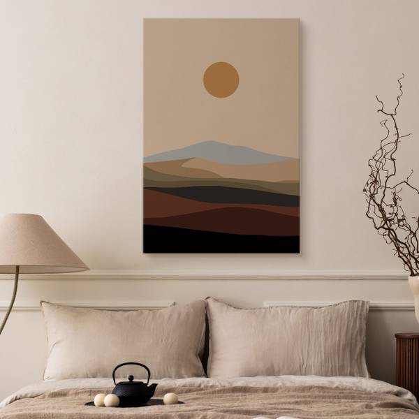 Leinwandbild Sonne 40 x 60 x 60 cm