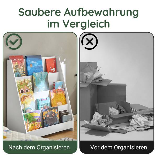 Bücherregal kinder KMB32-W Weiß