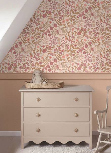 Tapete 132230 Pink - Papier - 50 x 900 x 50 cm