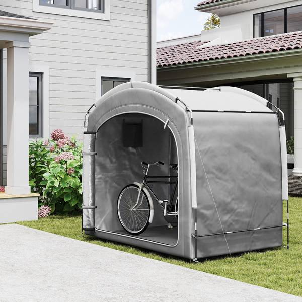 Fahrradgarage 84C-649V00CG Grau - Textil - 150 x 195 x 220 cm