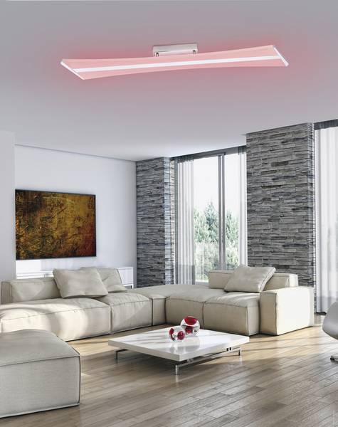 LED Deckenlampe Smart Home Q - RILLER Silber - Aluminium - 14 x 8 x 101 cm