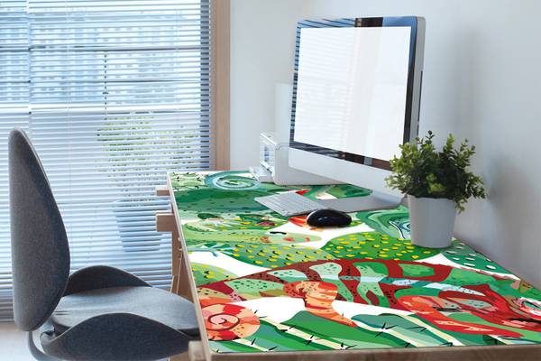 Tischmatte Kroma Grün - Polyester PVC - 100 x 50 x 1 cm