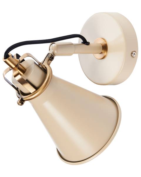 Wandlampen MOYOLA 2-tlg Beige - Gold - Bambus - 11 x 19 x 22 cm