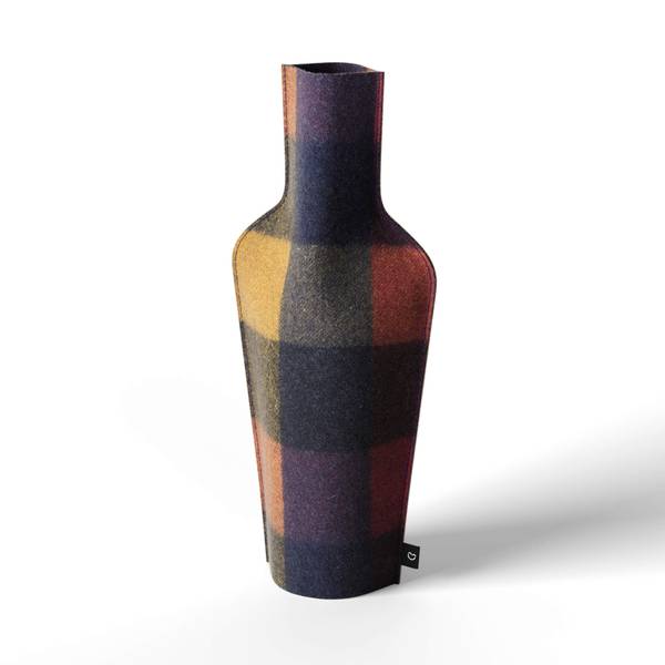 Stoffvase für Flaschen Quadrants Multicolor