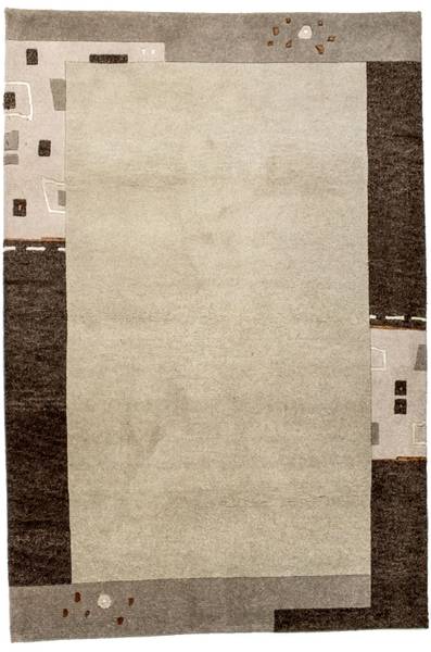 Handgeknüpft Wollteppich Beige - Wolle - 125 x 2 x 180 cm