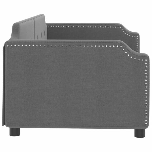 Slaapbank 3030082 grijs - metaal - 223 x 66 x 100 cm